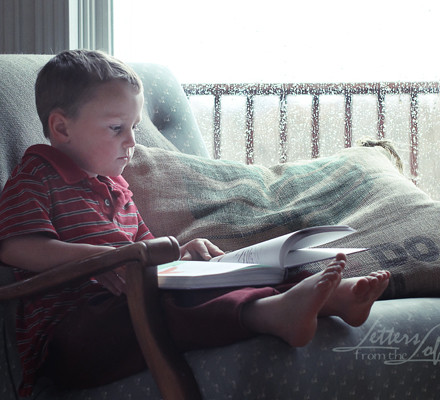 boy reading rainy day 2